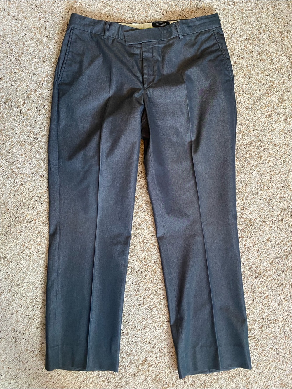 Ted Baker Men's Charcoal Dress Pants